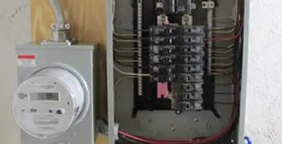 electrical panel upgrade service showing outdated electrical panel prepared for professional replacement in Flagstaff, AZ