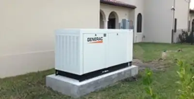 generator installation service showing standby generator professionally installed for residential power backup in Flagstaff, AZ