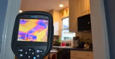 home energy audit service using thermal imaging to evaluate electrical efficiency inside a home in Flagstaff, AZ
