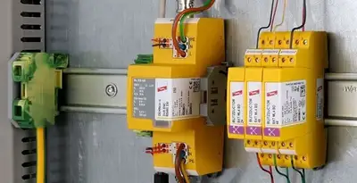lightning surge protection system with surge suppressors installed by electrical service professionals in Flagstaff, AZ