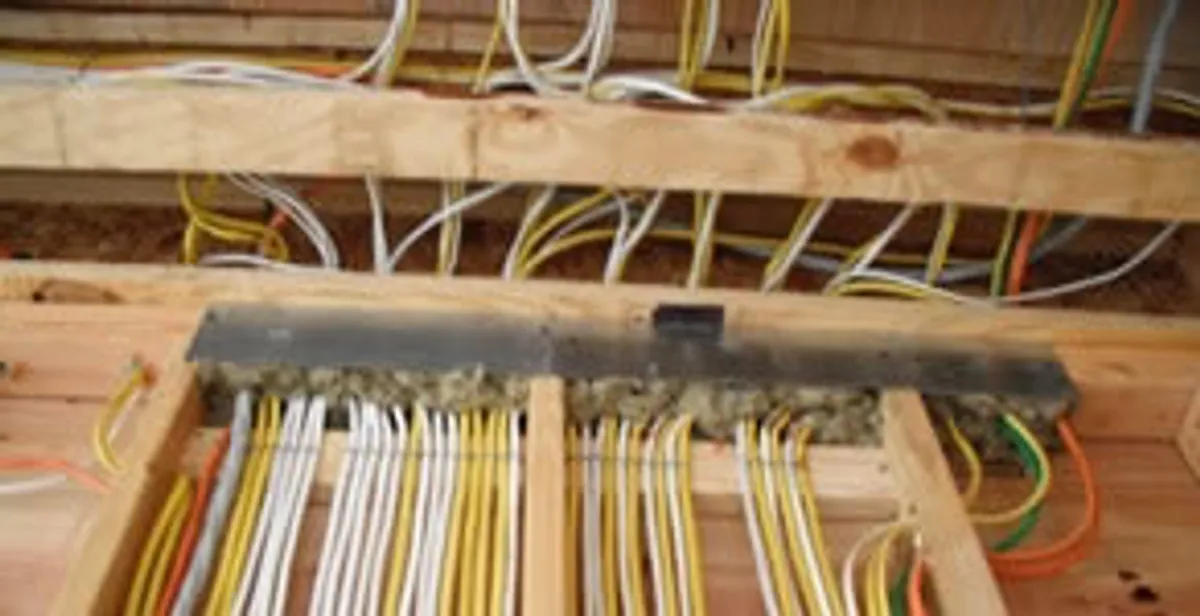 new construction wiring services with organized electrical rough-in performed by licensed electricians in Flagstaff, AZ