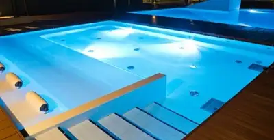 pool light installation and repair services providing modern illuminated pool lighting in Flagstaff, AZ