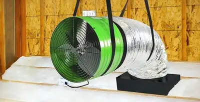 whole house fan installation services with professionally mounted ventilation fan system in Flagstaff, AZ